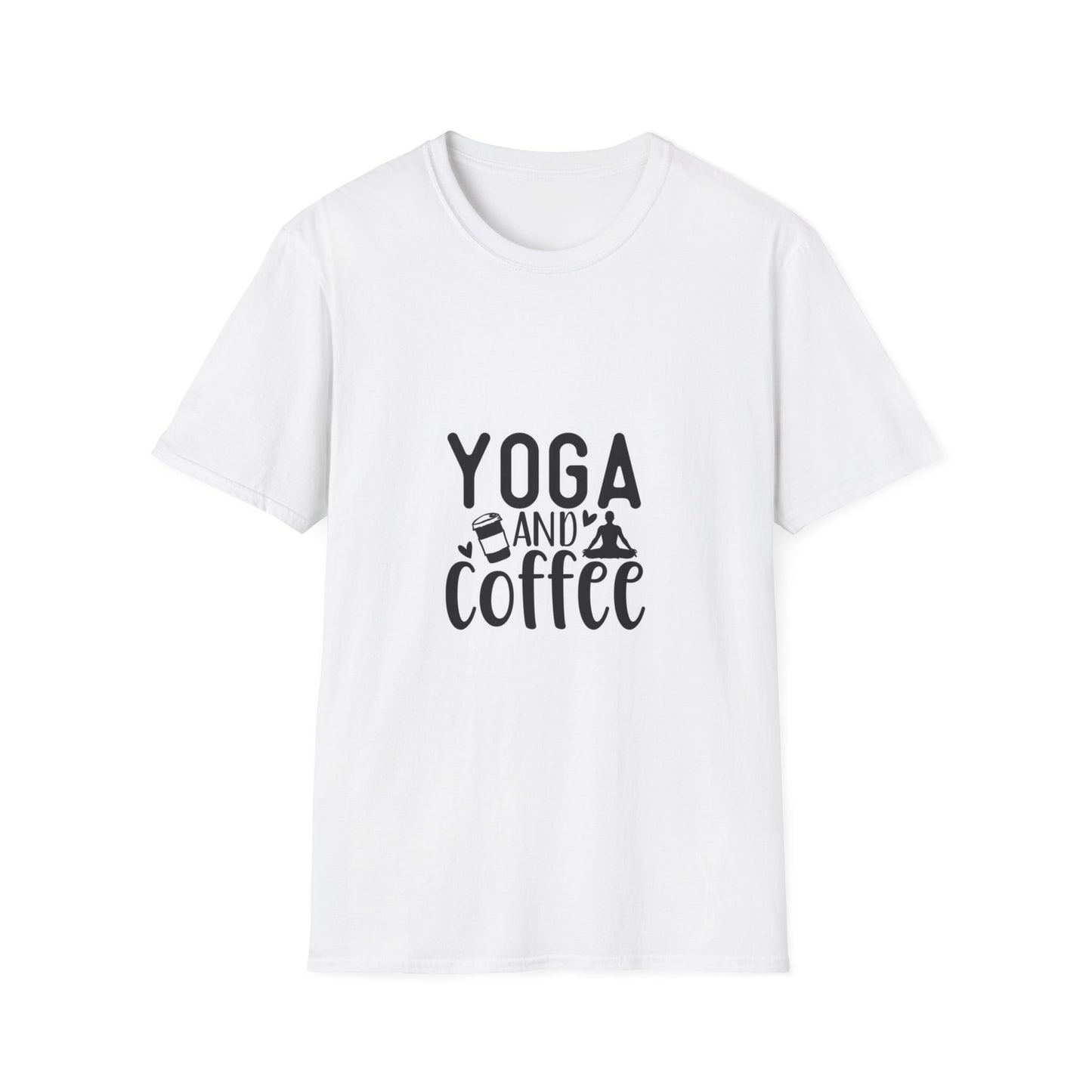 Yoga and Coffee Unisex Softstyle T-Shirt