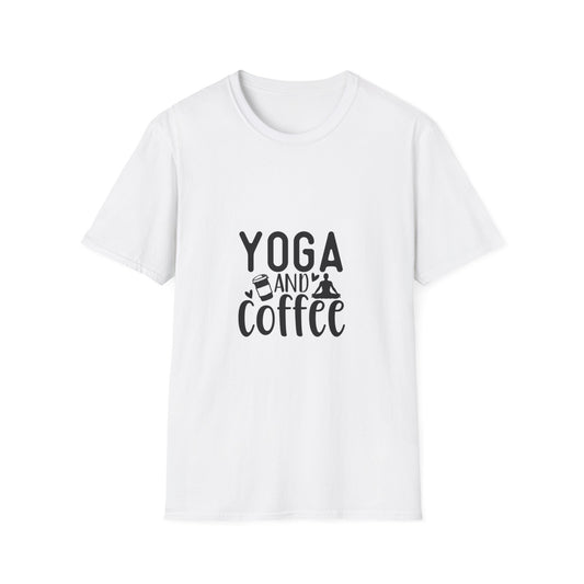 Yoga and Coffee Unisex Softstyle T-Shirt