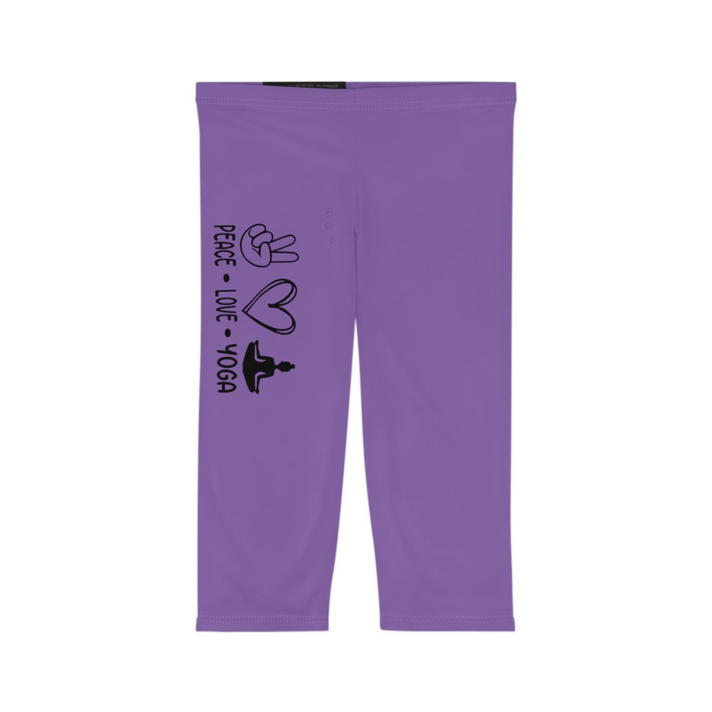 Peace Love Yoga Women’s Capri Leggings (AOP)