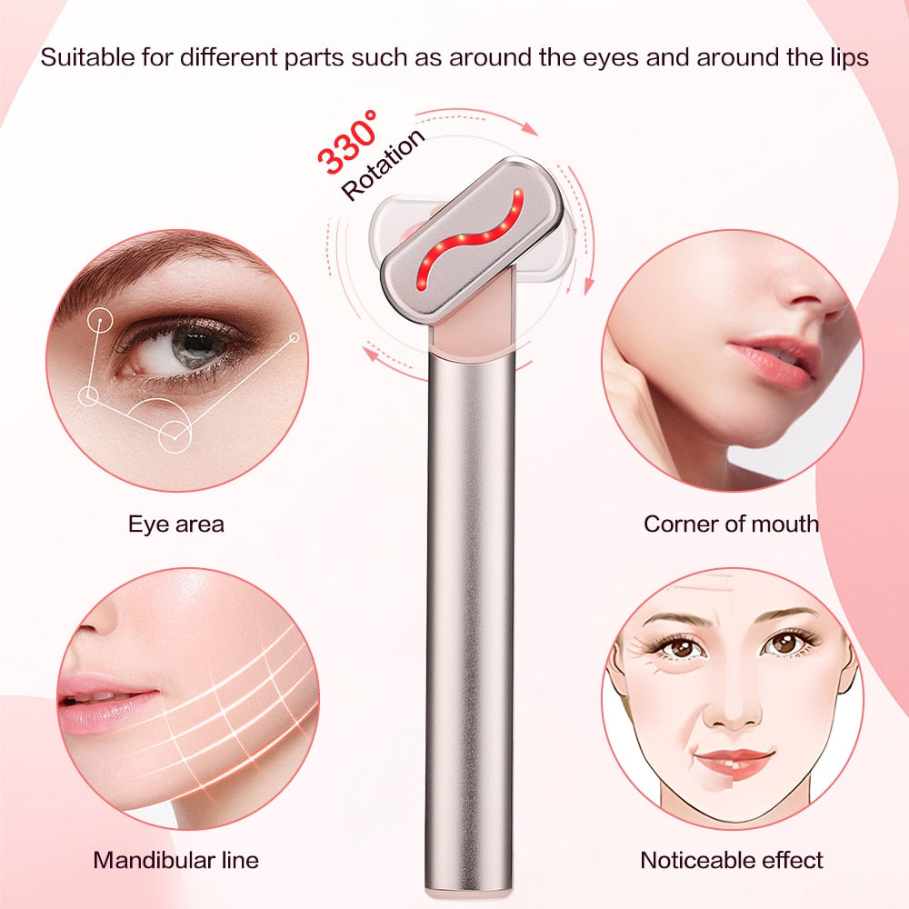 Red Light Facial Anti Aging Skin Tightening Massage Wand