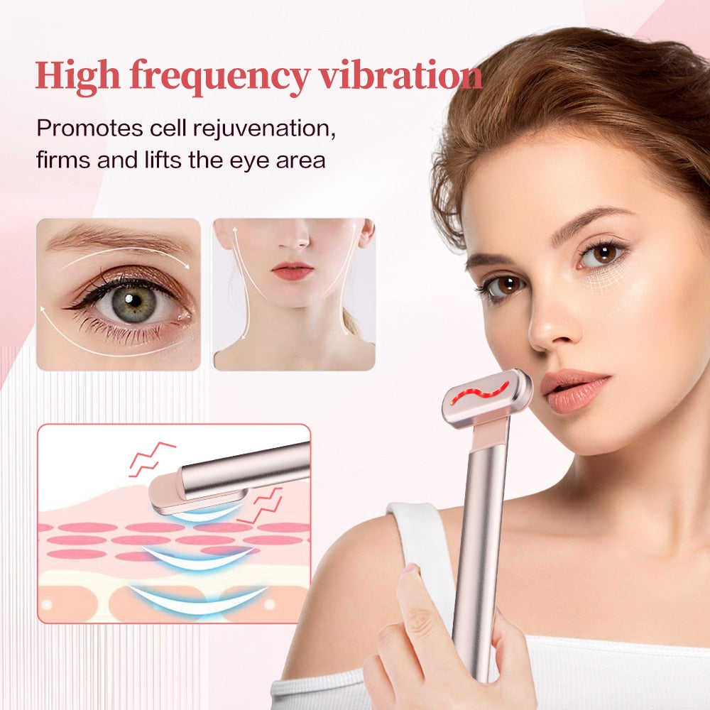 Red Light Facial Anti Aging Skin Tightening Massage Wand