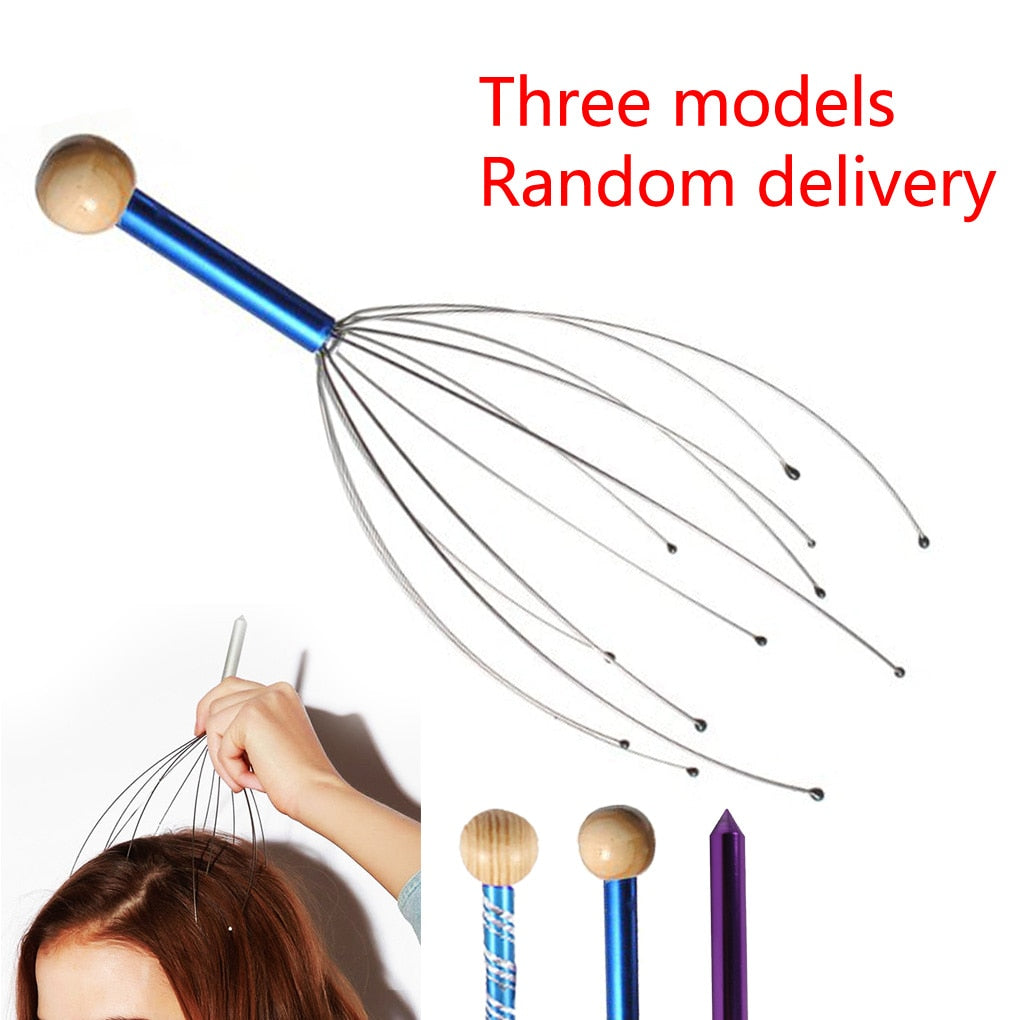 Head and Scalp Massager for Stress Release Random Color