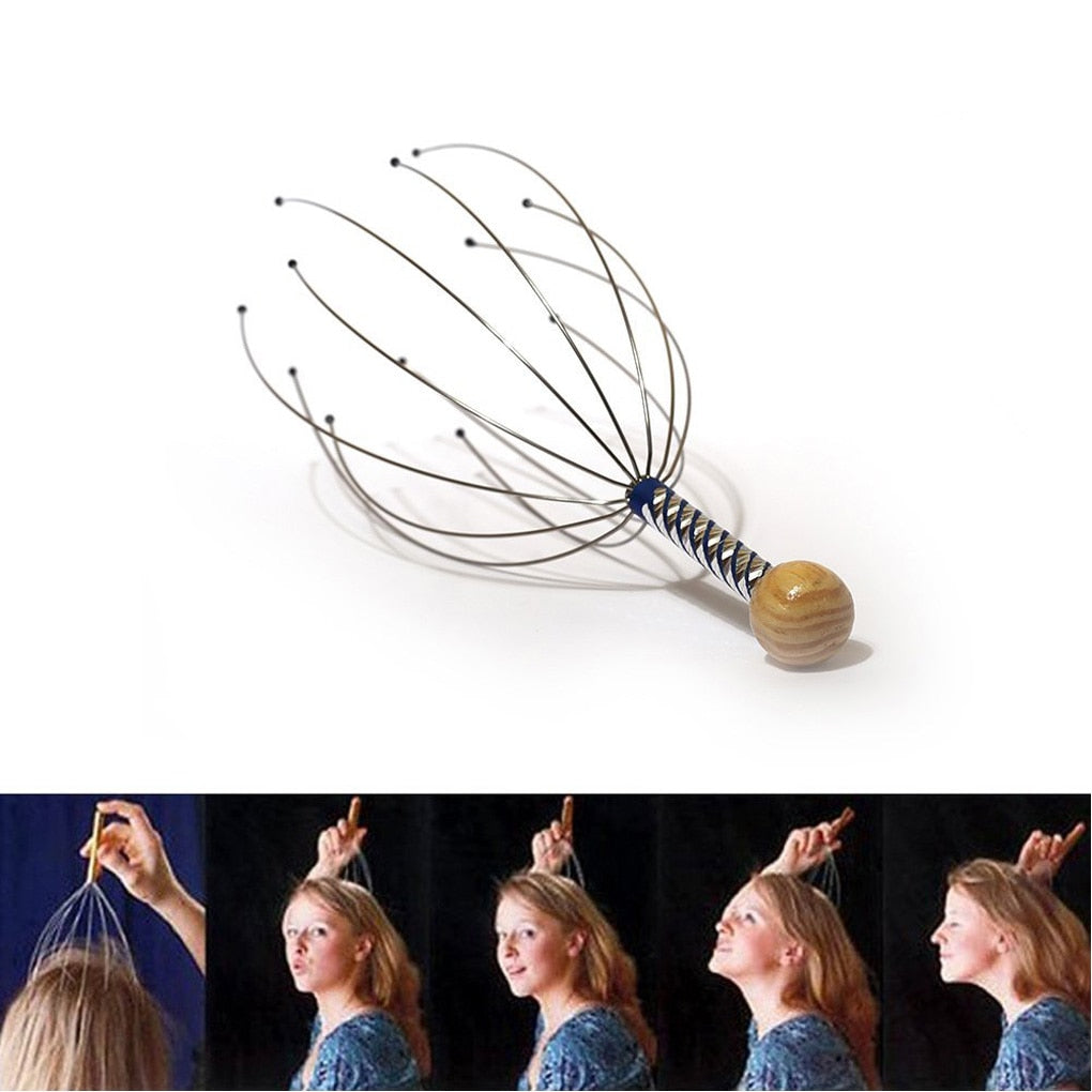 Head and Scalp Massager for Stress Release Random Color