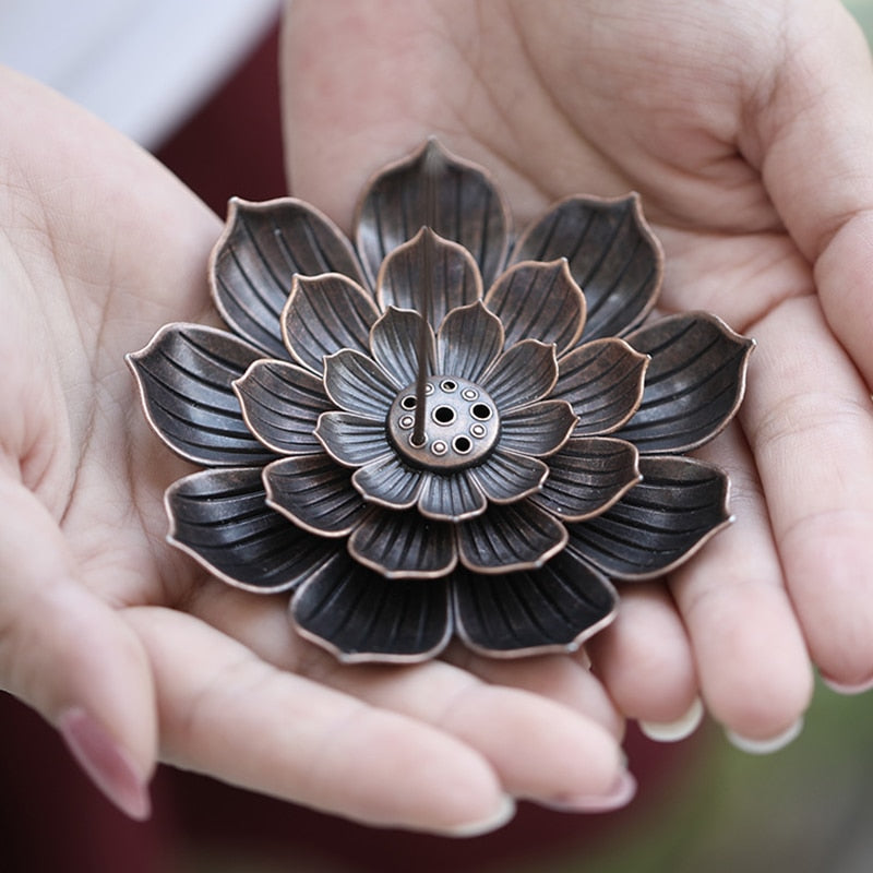 Lotus Incense Burner for Stick or coil Incense