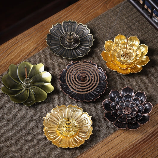 Lotus Incense Burner for Stick or coil Incense